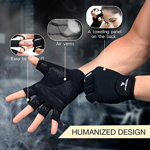 ATERCEL Train Gloves for Males and Ladies – Breathable and Comfy Exercise Gloves for Weight Lifting, Biking, Fitness center Coaching