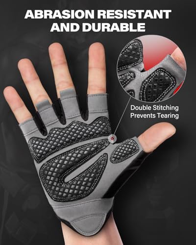 VINSGUIR Unisex Exercise Gloves - Light-weight Weightlifting Gloves with Superior Grip for Health club, Biking, Train, Coaching, Pull-Ups, and Health